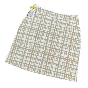 Hilary Radley Women's Skort Shorts White Tan Size Small NWT